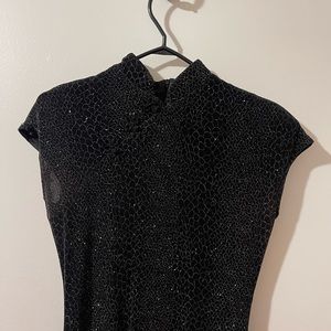 Stunning!!!  Vintage Joseph Ribkoff gown.  Black with sparkle.